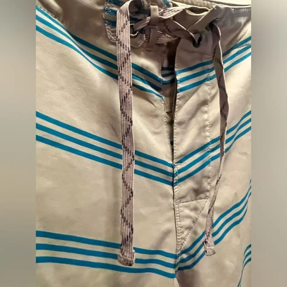 Patagonia Men's size 38 board shorts stripes blue summer outdoor surf stripes